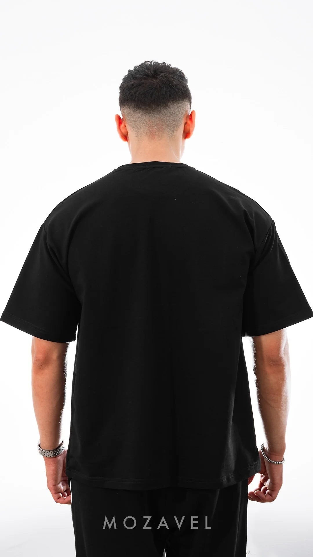 Herren Oversize T-Shirt „Basic“ Schwarz