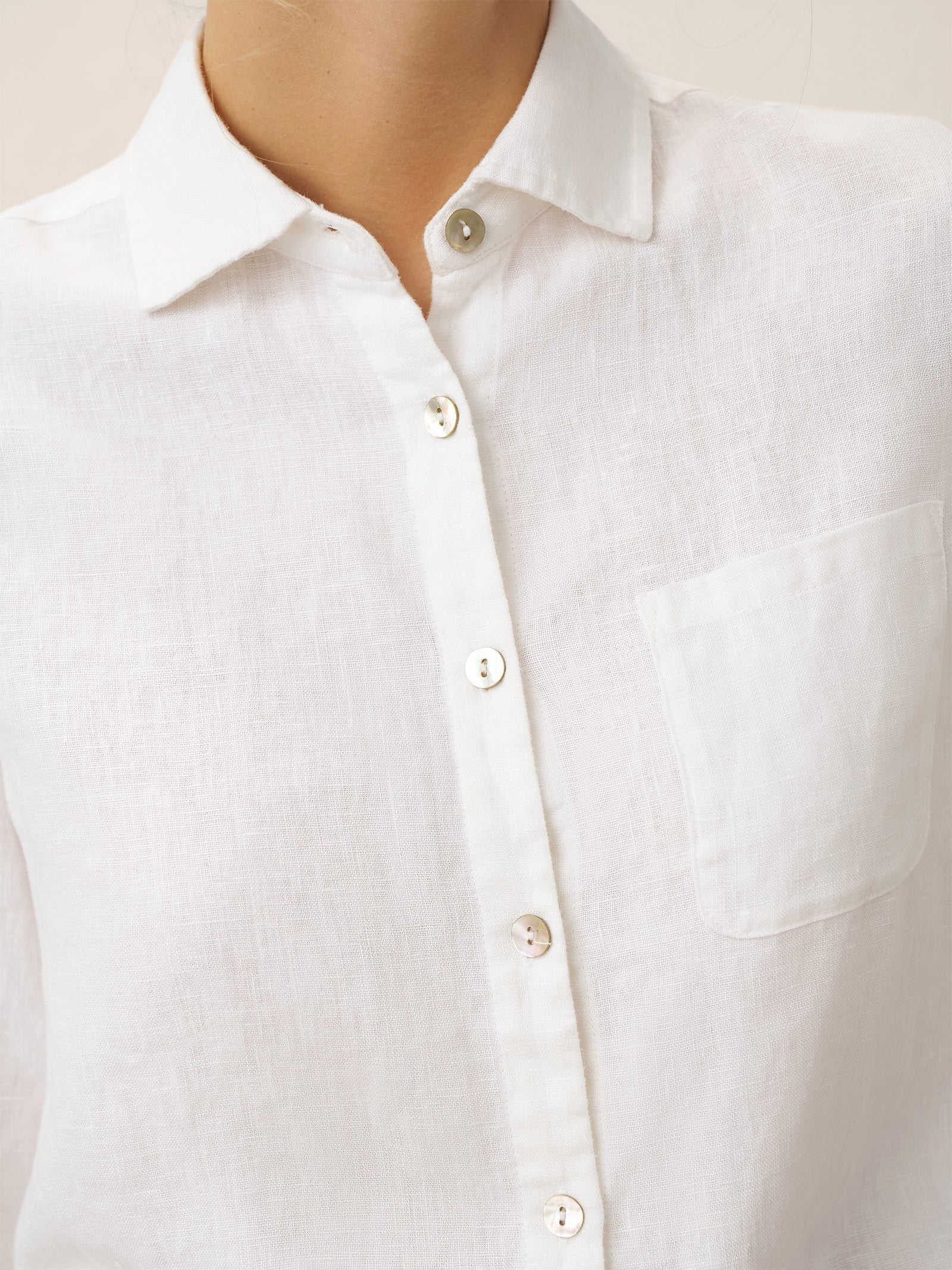 Klassieke Linnen Blouse Dames