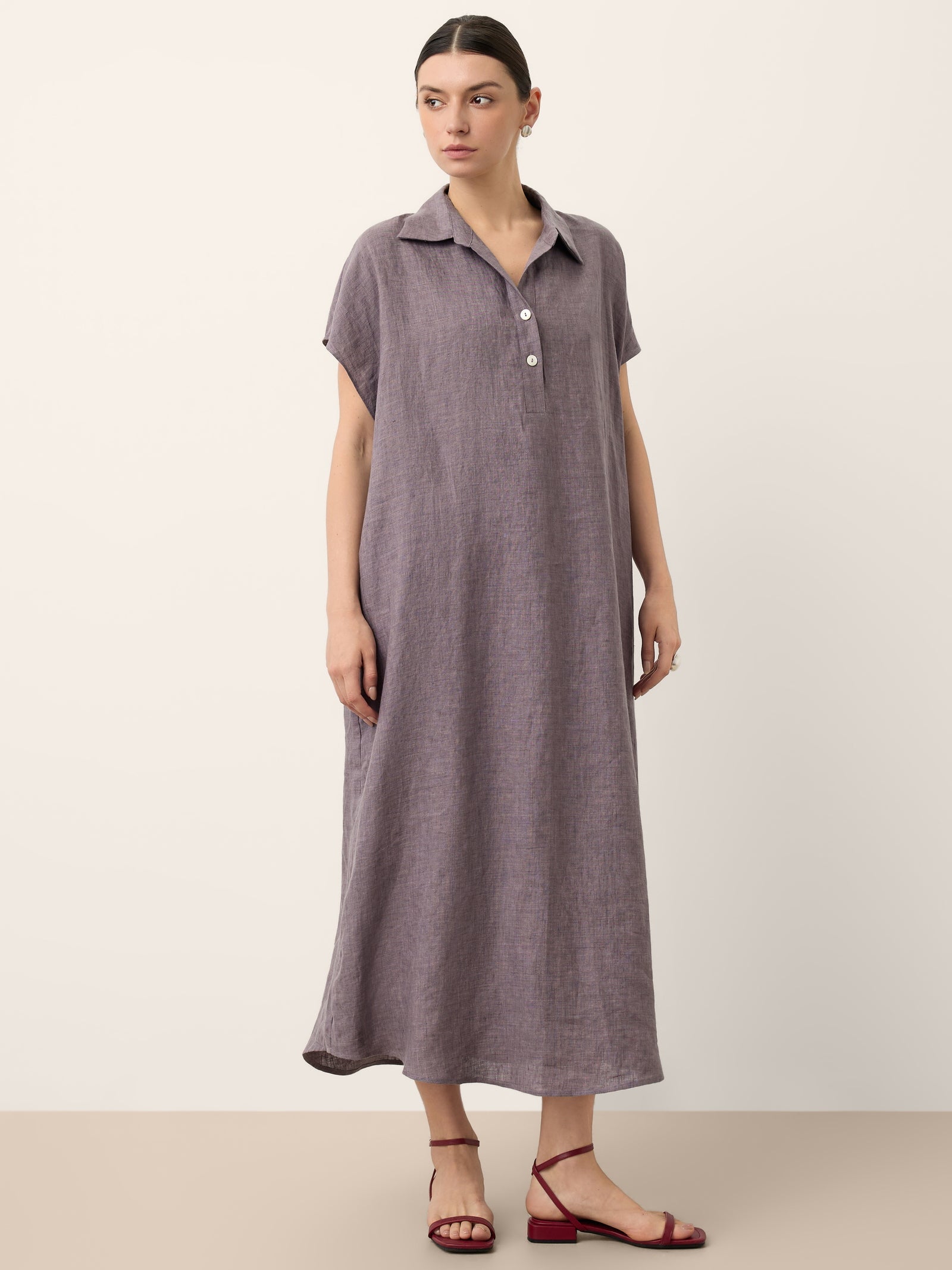 Linnen Maxi-jurk Dames