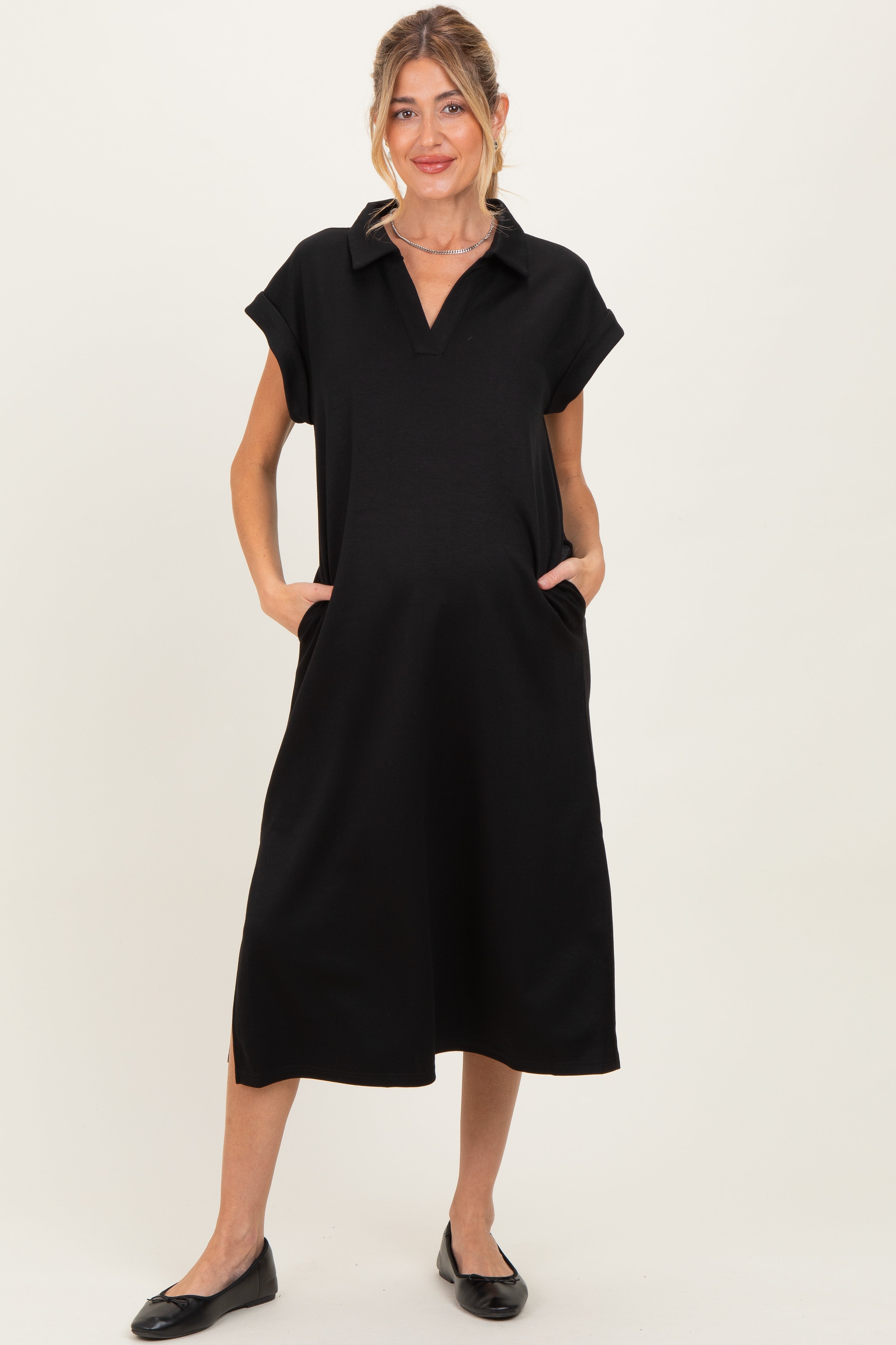 #Farbe_Schwarz mit Kragen, Oversized