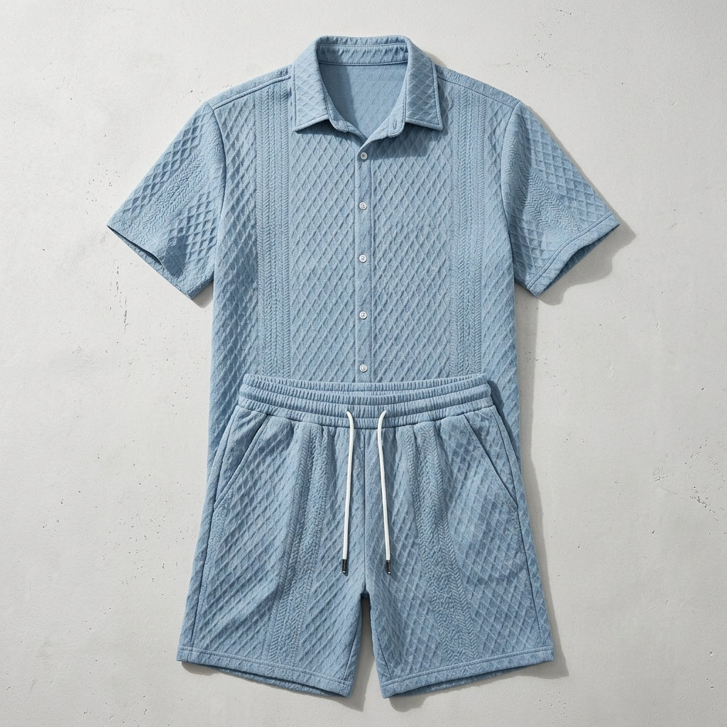 Ischia Jumpsuit für Damen mit Knopfleiste und Bindegürtel
