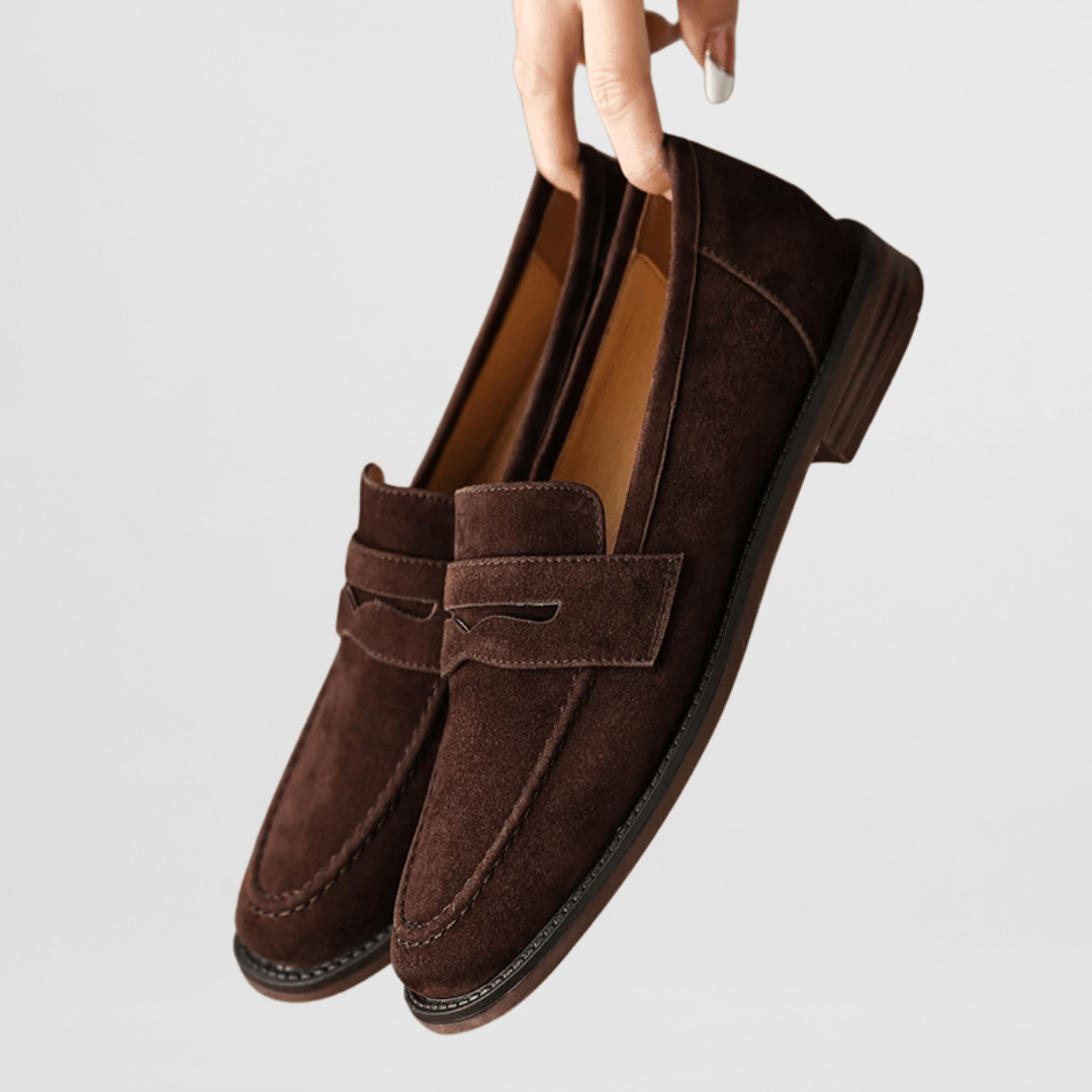 Komfort-Mokassins Damen Micaela | Ergonomische Schuhe aus Wildleder