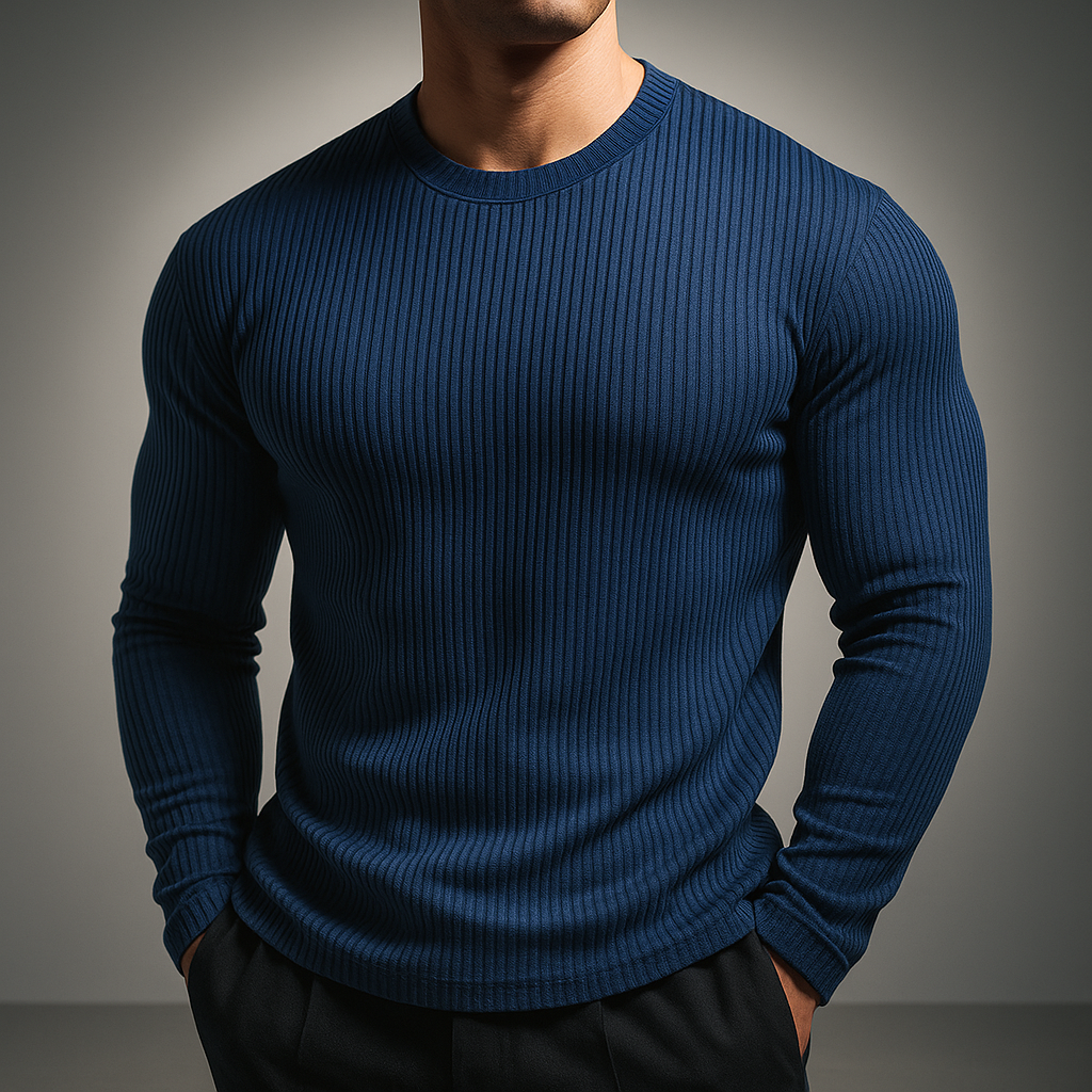 Gebreid T-shirt Heren Elegant