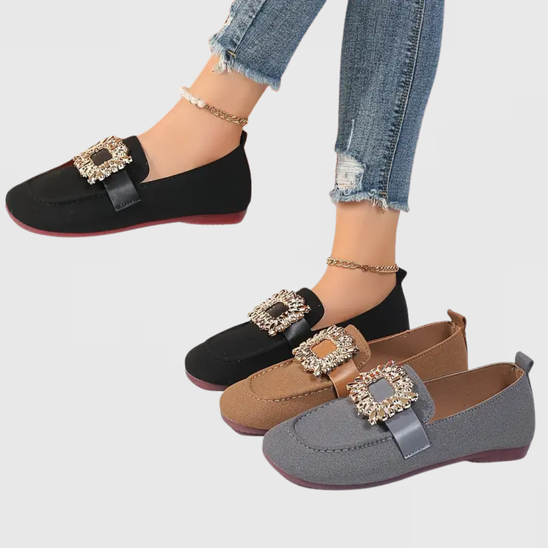 Komfort-Mokassins Damen Itala | Ergonomische Schuhe mit Fußbett