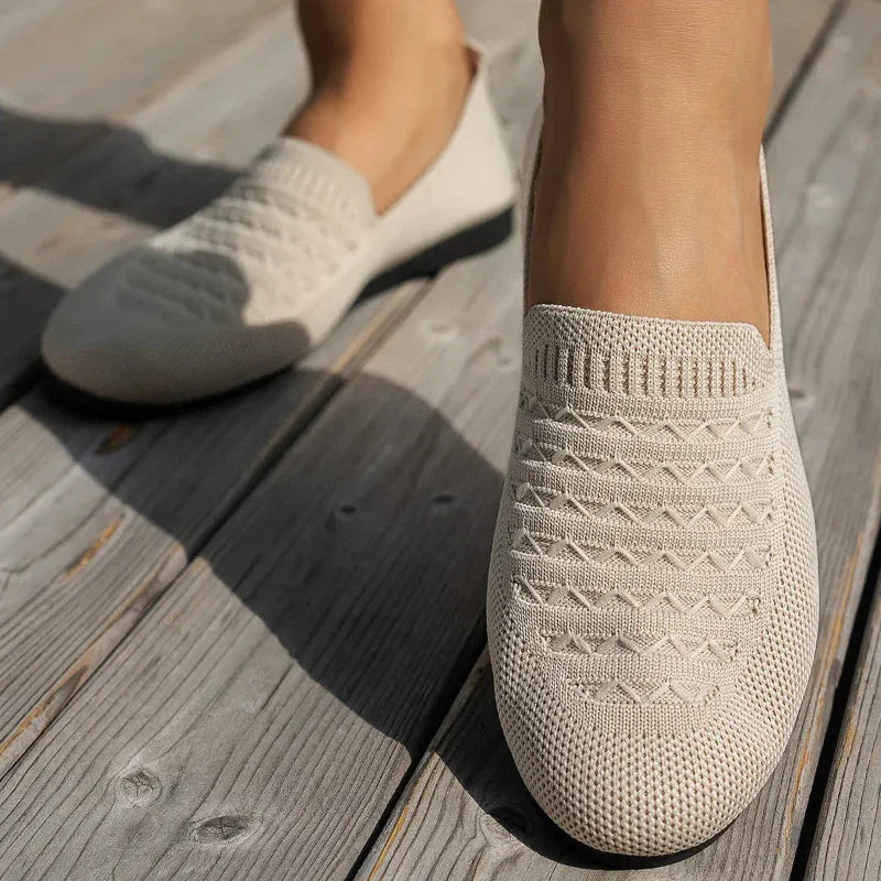 Ergonomische Komfort-Mokassins Damen Fara Mia, weiche Slipper