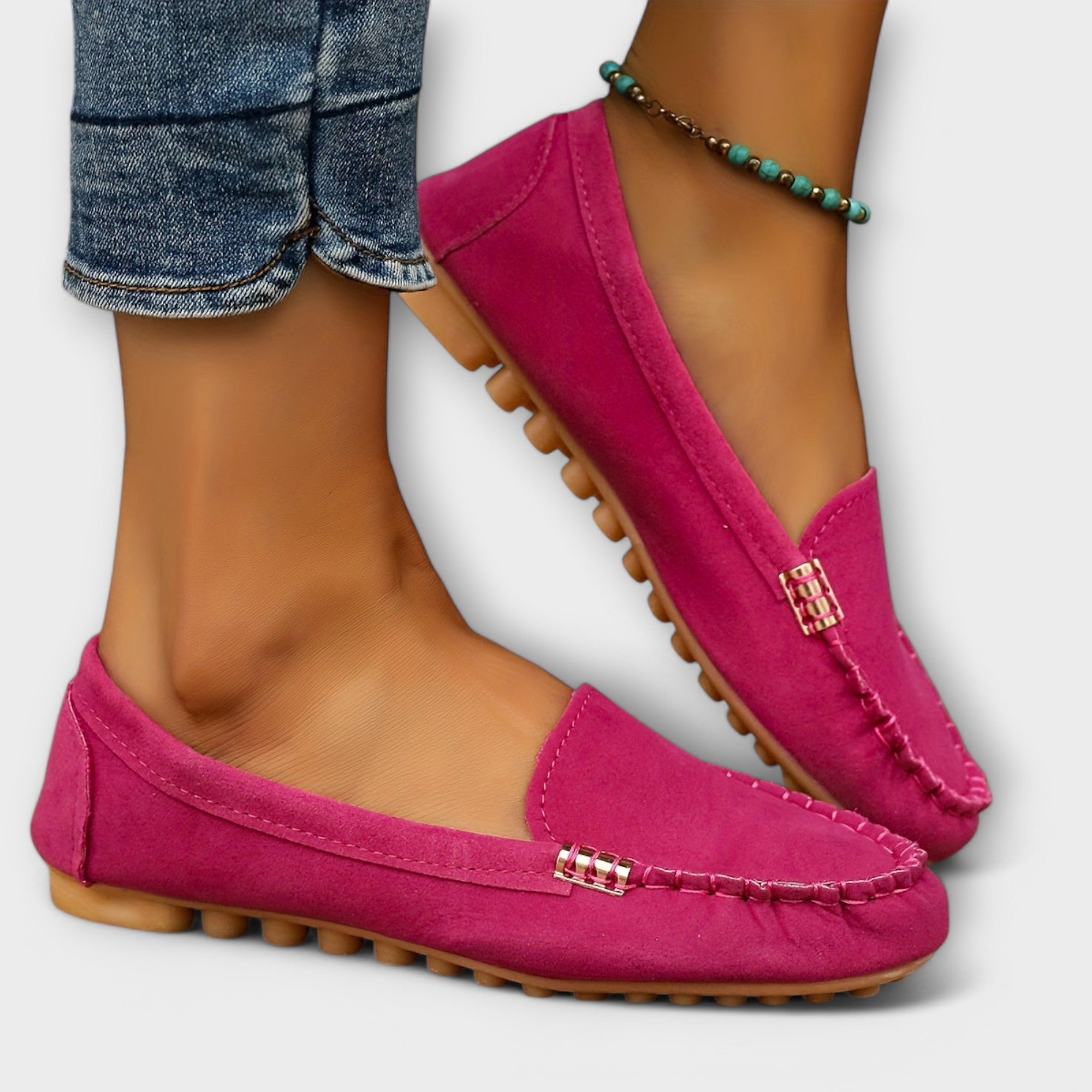 Komfort-Mokassins Damen Giuseppina, elegante Slip-On