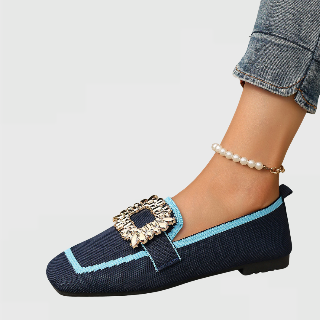 Ergonomische Komfort-Mokassins Damen Lina Alba, Weiche Slip-Ons