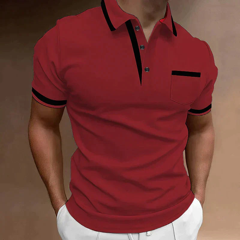 Casual Poloshirt Heren Katoen