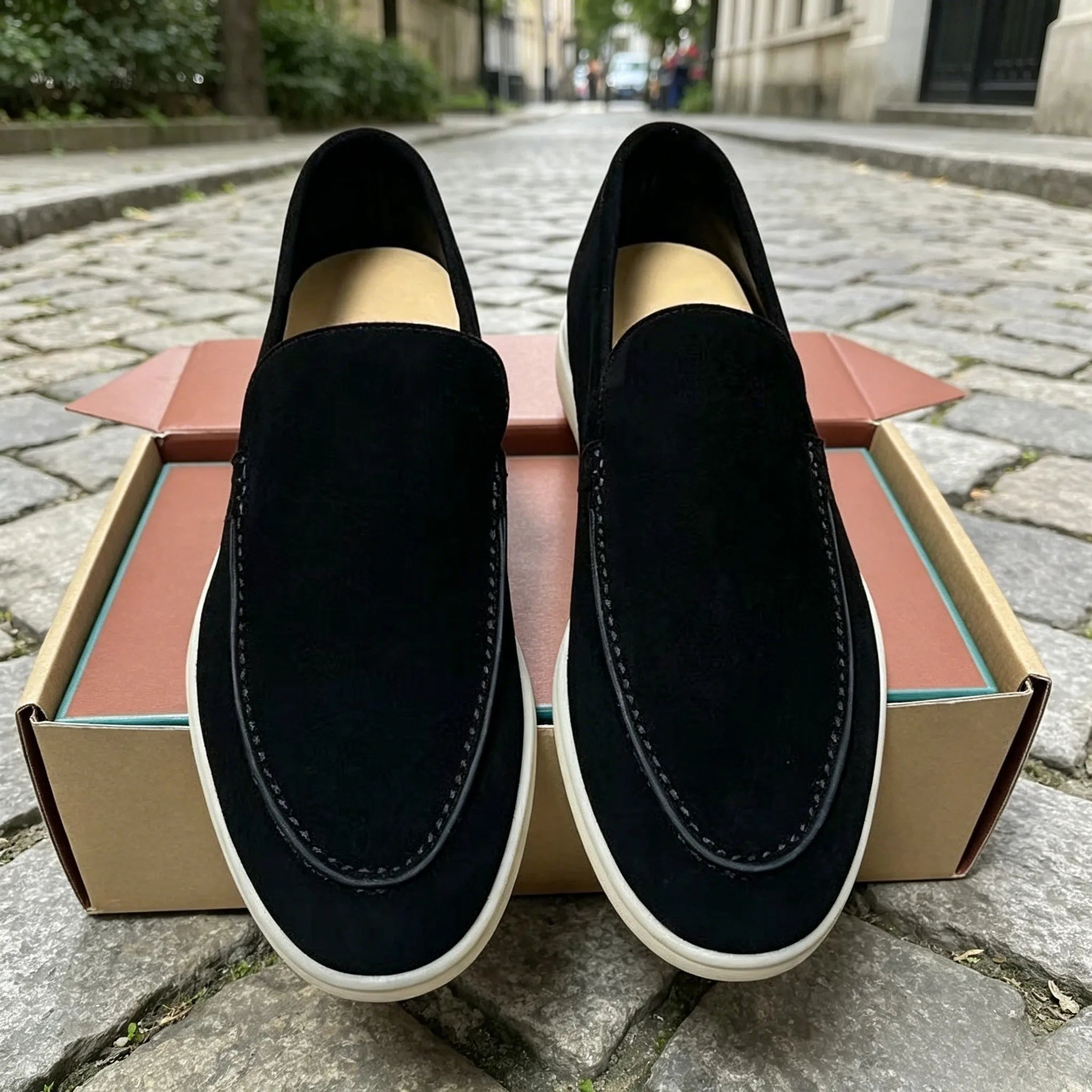 Elegante Wildleder-Loafer für Herren