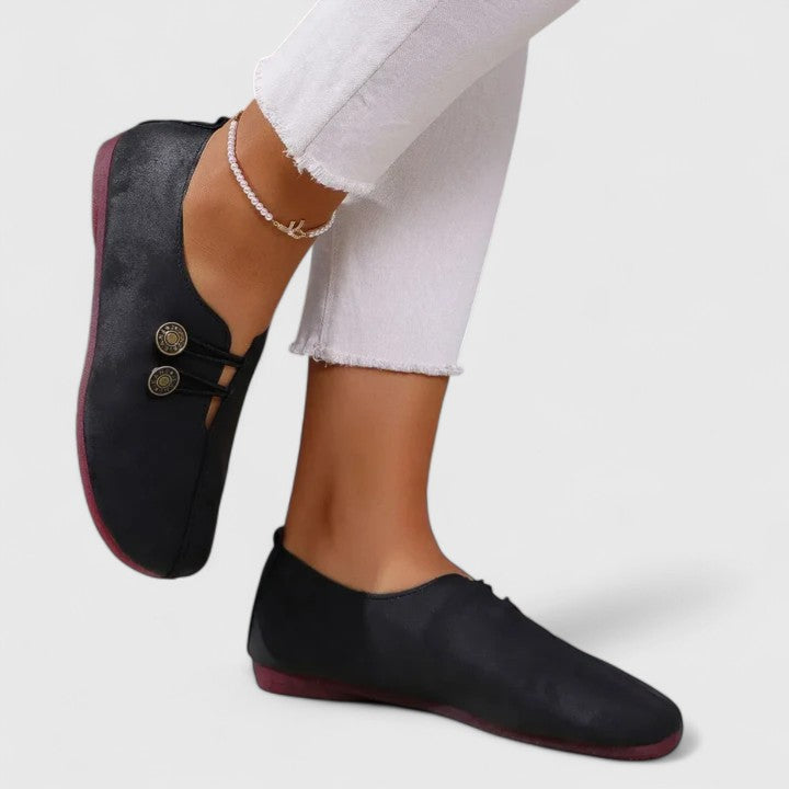 Ergonomische Komfort-Mokassins Damen Ippolita, bequeme Schuhe mit Einlage