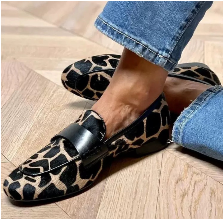 Komfort-Mokassins Damen Mariella | Elegant mit Muster Slip-On
