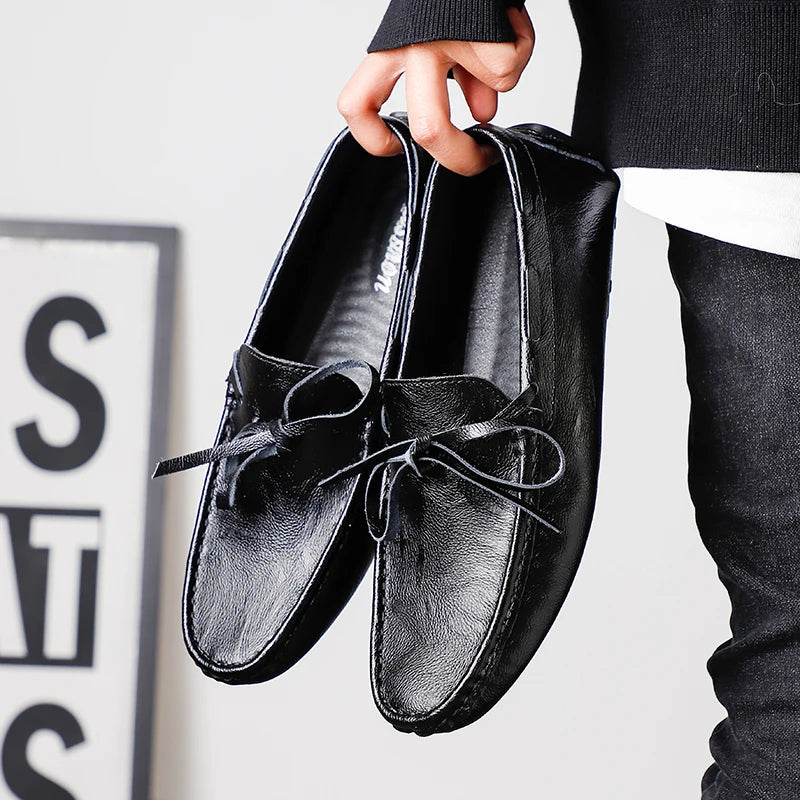 Klassieke Leren Loafers Heren