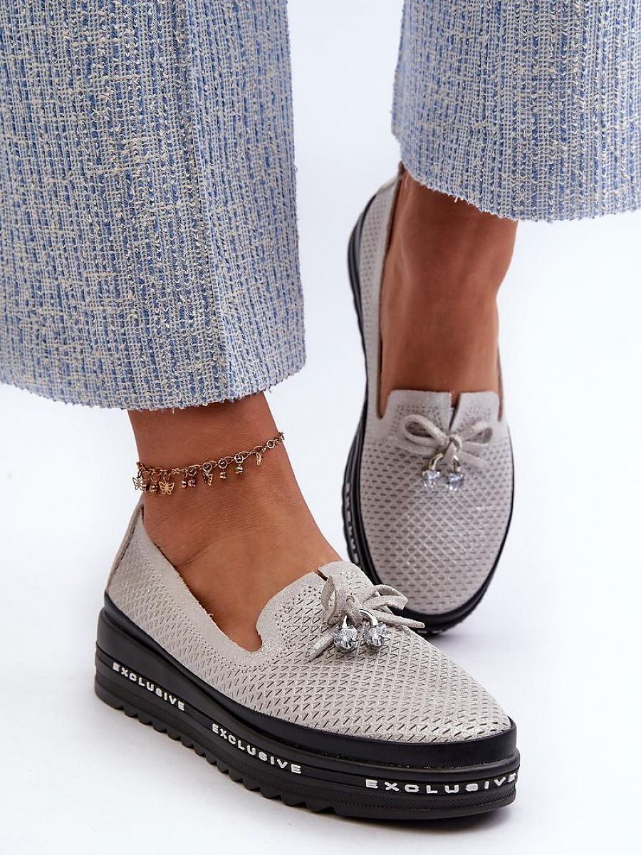 Komfort-Mokassins Damen Rina Alba, elegante Slip-On Loafer