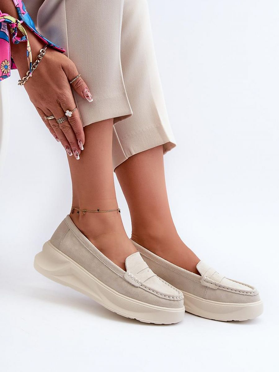 Komfort-Mokassins Damen Elena Aurora, trendige Slip-On Loafer