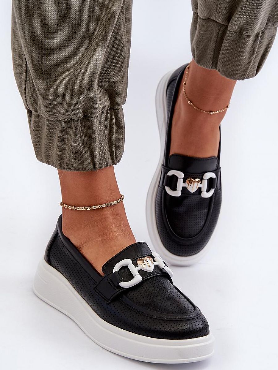 Komfort-Mokassins Damen Elena Serena, trendige Slip-On Loafer