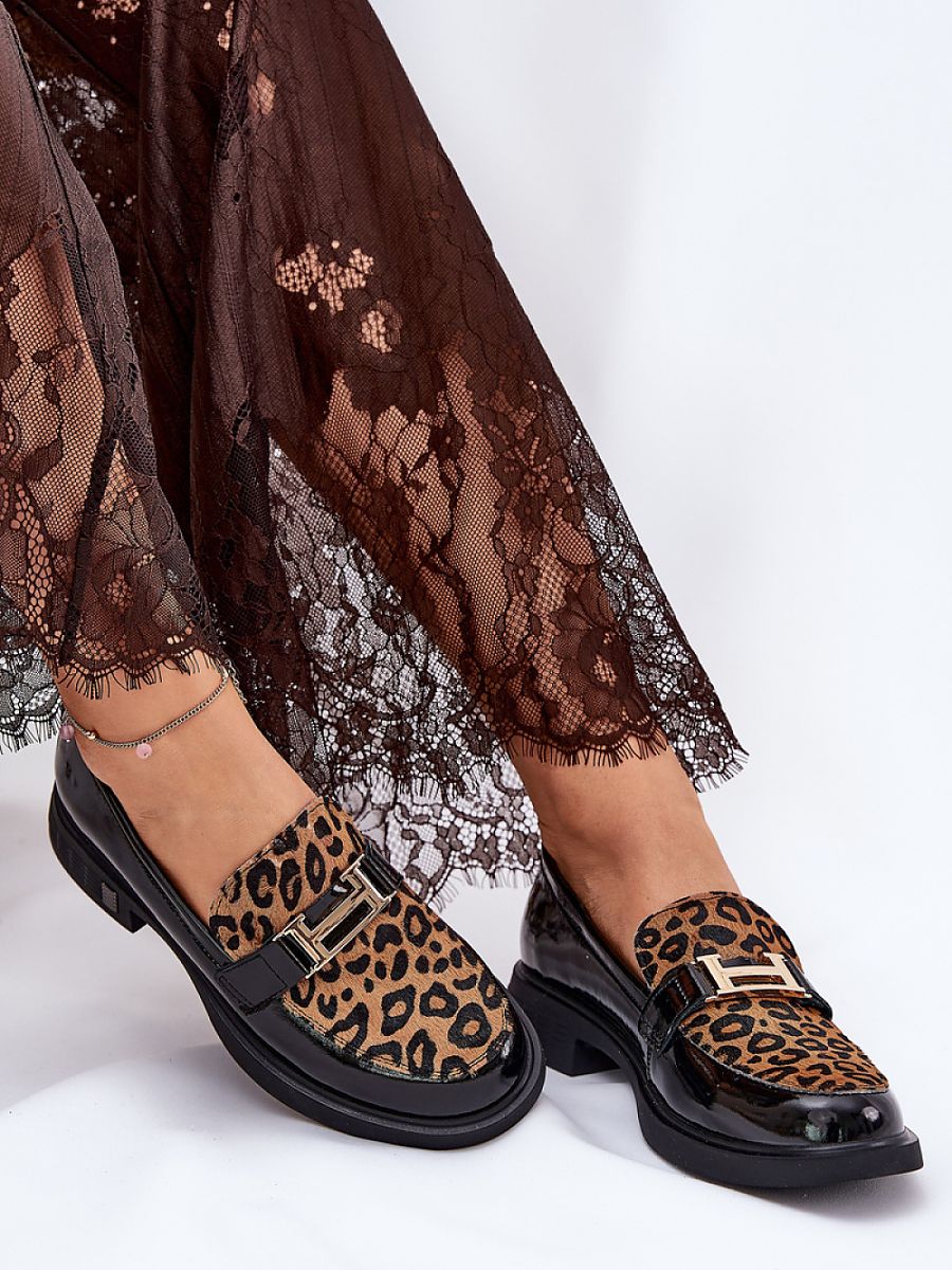 Komfort-Mokassins Damen Mia Vera, elegante Kunstleder Slip-On