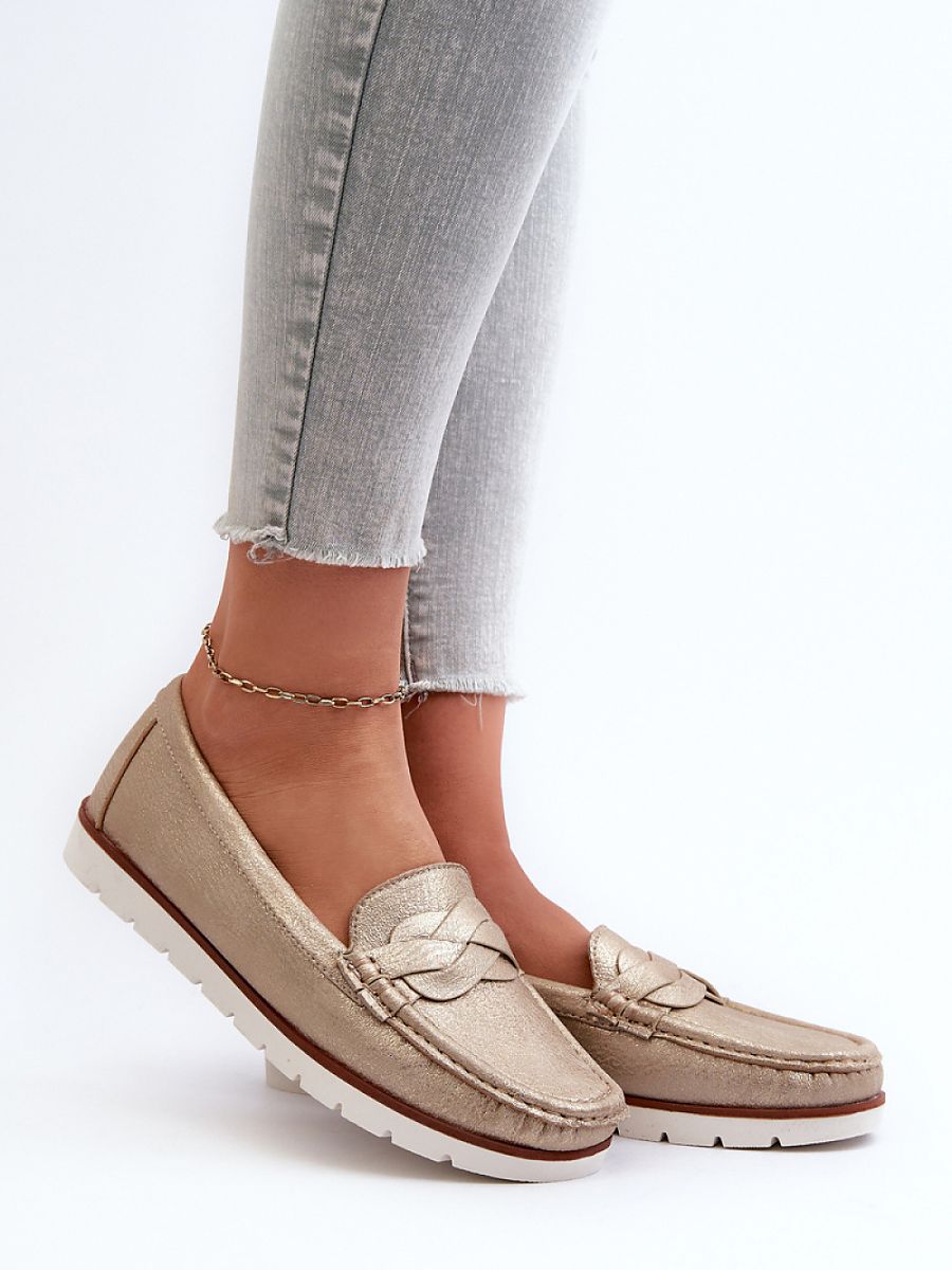 Komfort-Mokassins Damen Ada Ines, klassische Kunstleder Slip-On