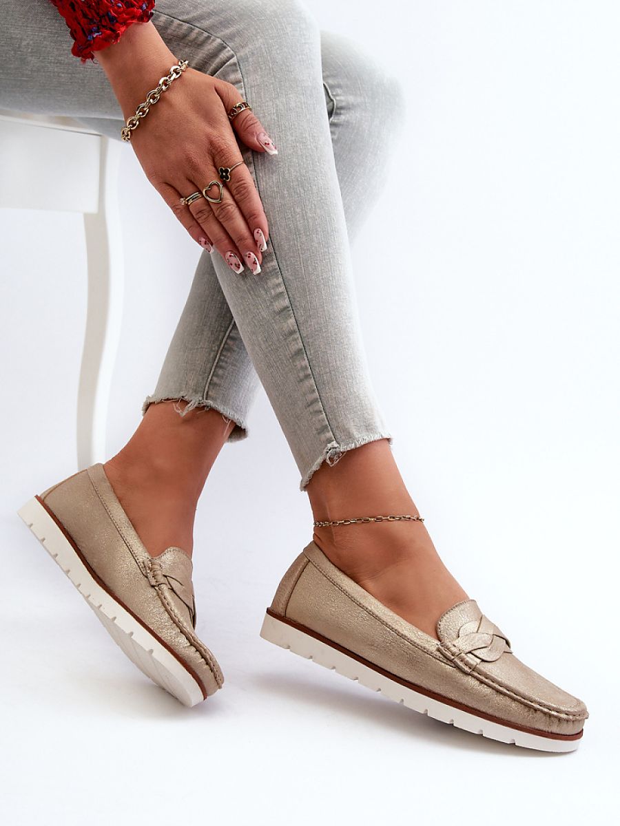 Komfort-Mokassins Damen Ada Ines, klassische Kunstleder Slip-On