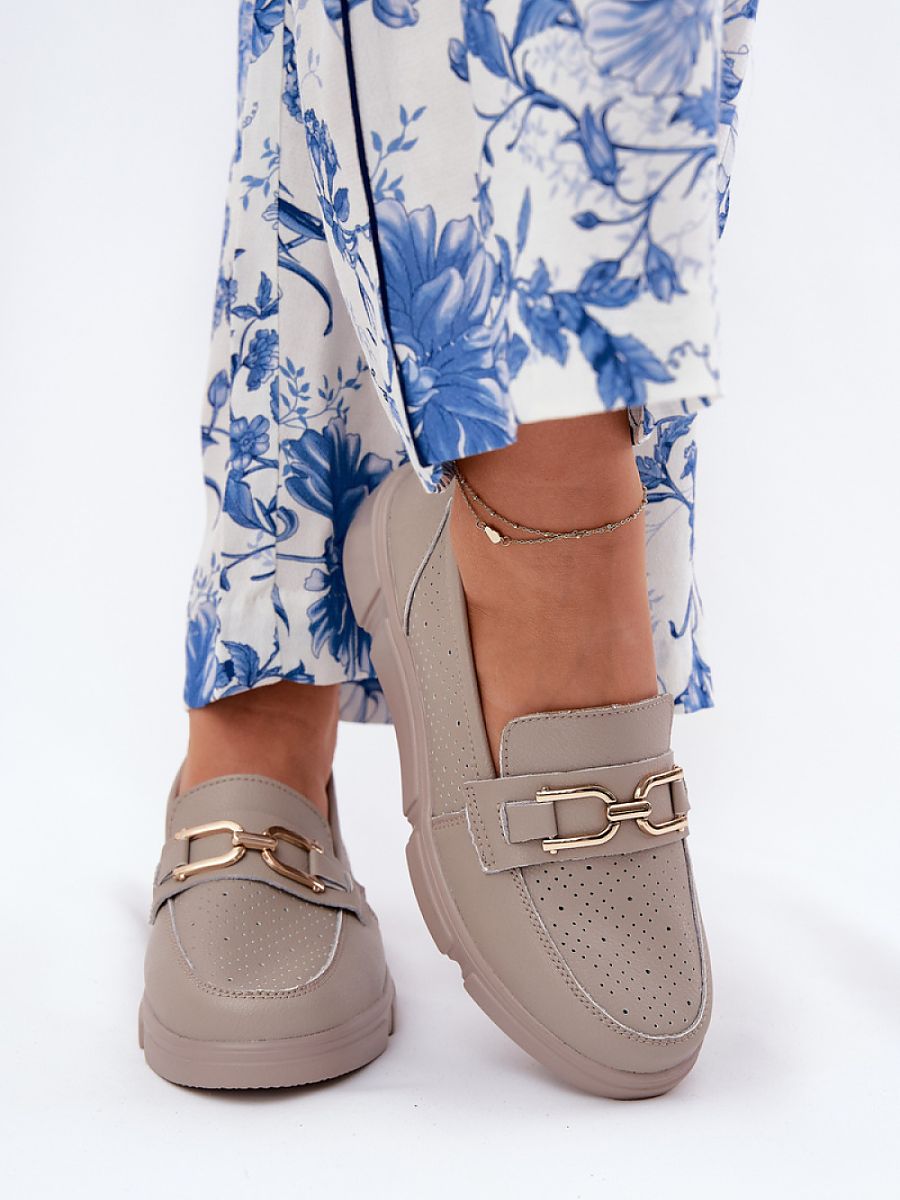 Komfort-Mokassins Damen Ada Aurora, elegante Kunstleder Slip-On