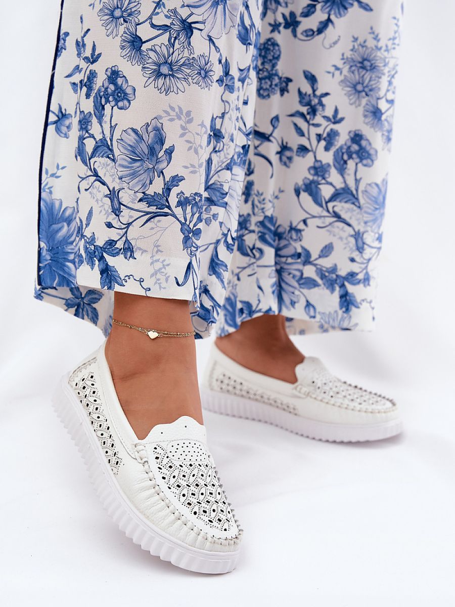 Komfort-Mokassins Damen Ada Stella, elegante Kunstleder Slip-On