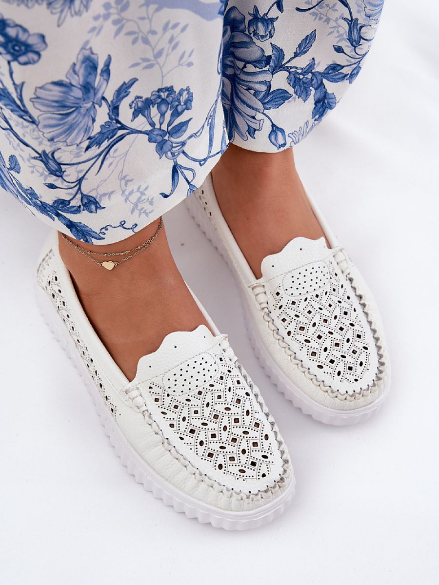 Komfort-Mokassins Damen Ada Stella, elegante Kunstleder Slip-On