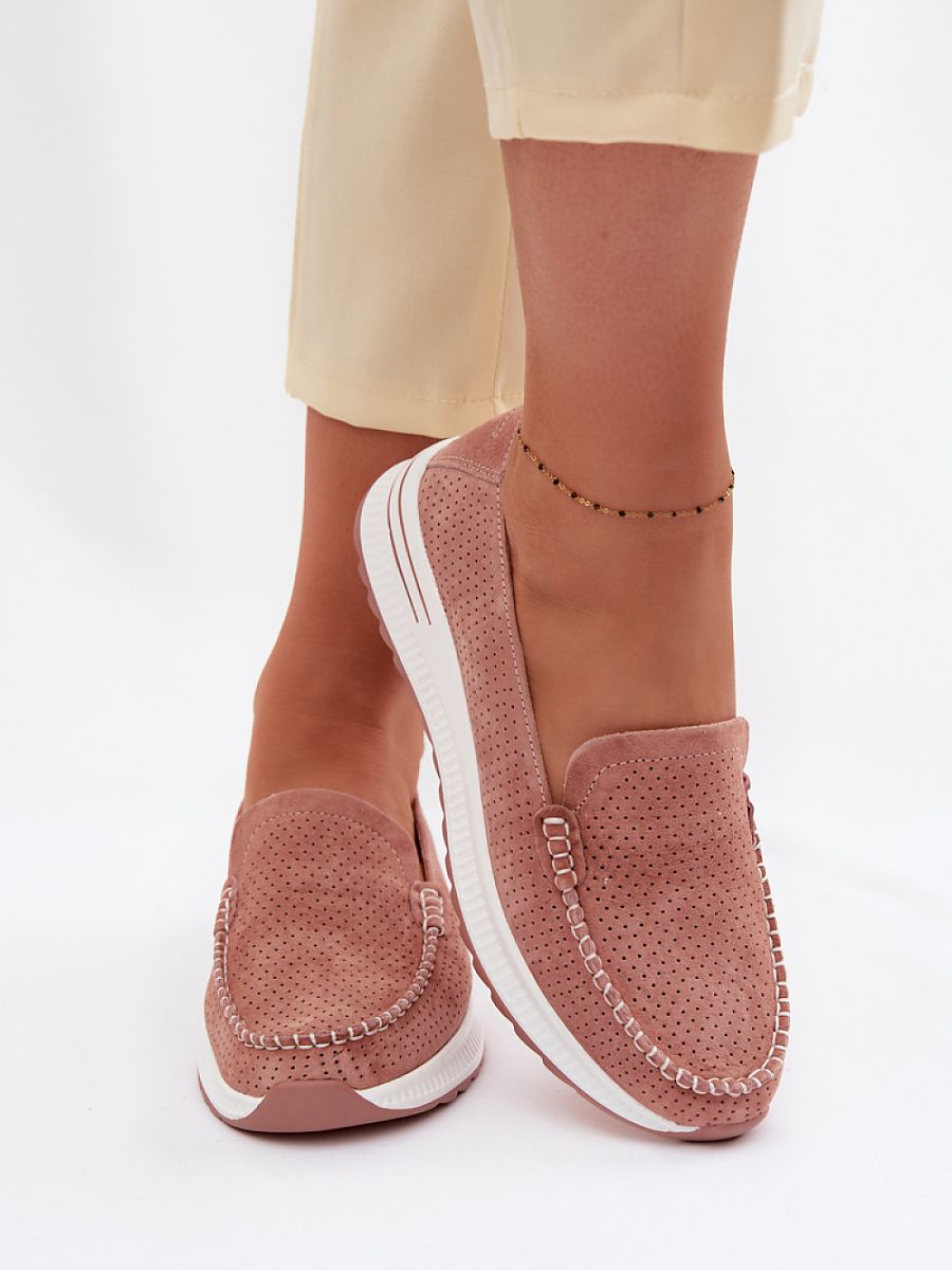 Kunstleder-Mokassins Damen Isa Rita, elegante Schlupfform