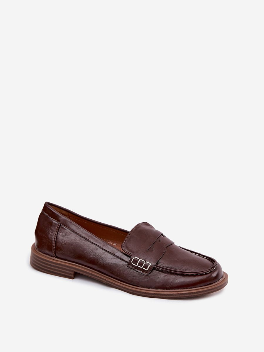 Kunstleder-Mokassins Damen Rea Vittoria, elegante Schlupfform