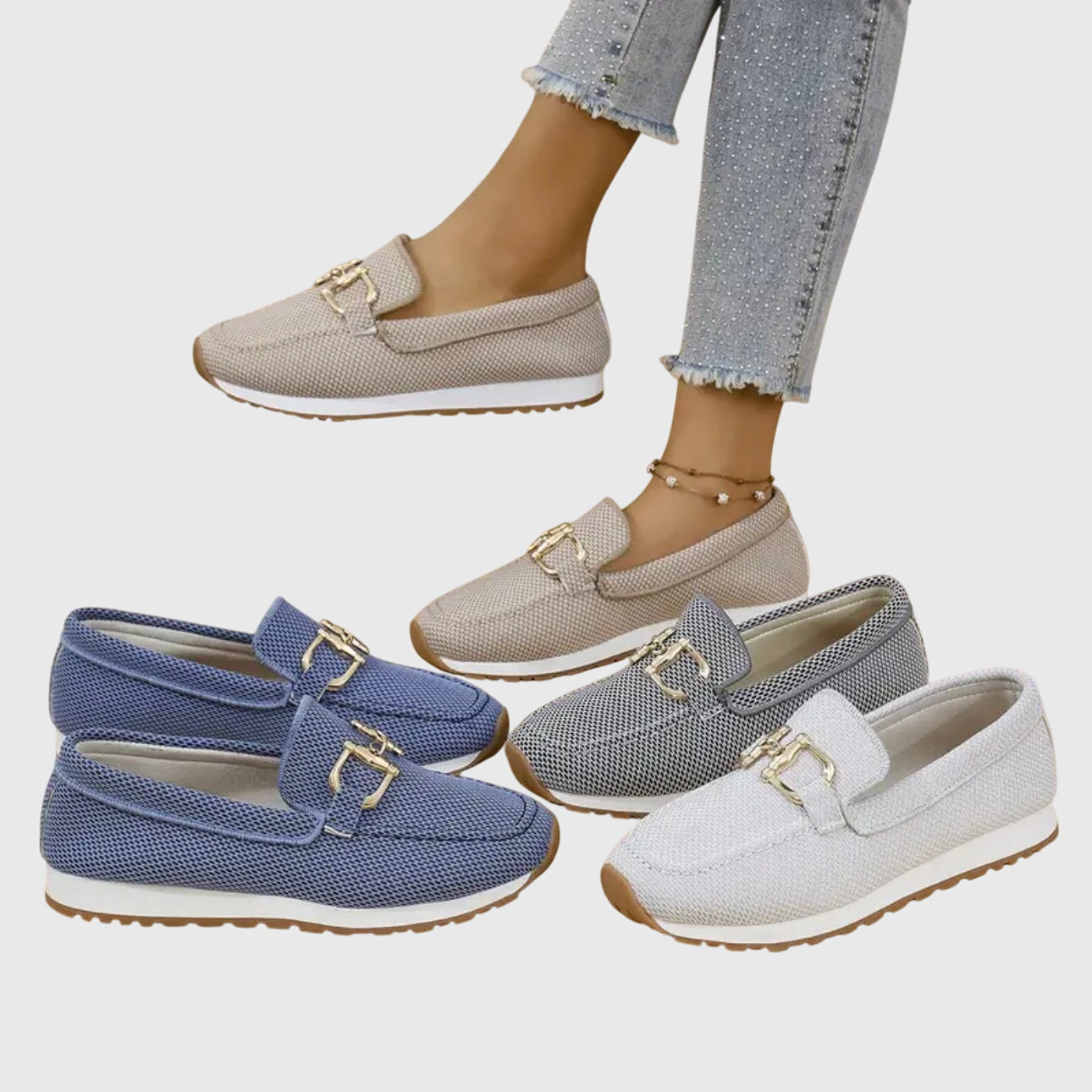 Ergonomische Komfort-Mokassins Damen Ofelia | Bequeme Schuhe mit Fußbett