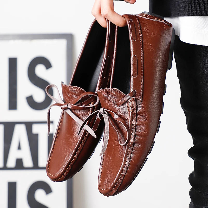 Klassieke Leren Loafers Heren