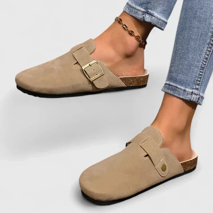 Ergonomische Komfort-Mokassins Damen Guendalina, bequeme Schuhe mit Einlage