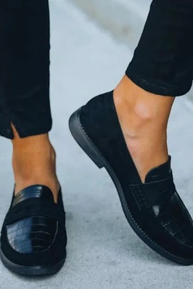 Komfort-Mokassins Damen Fara Maria aus Leder, klassische Slipper