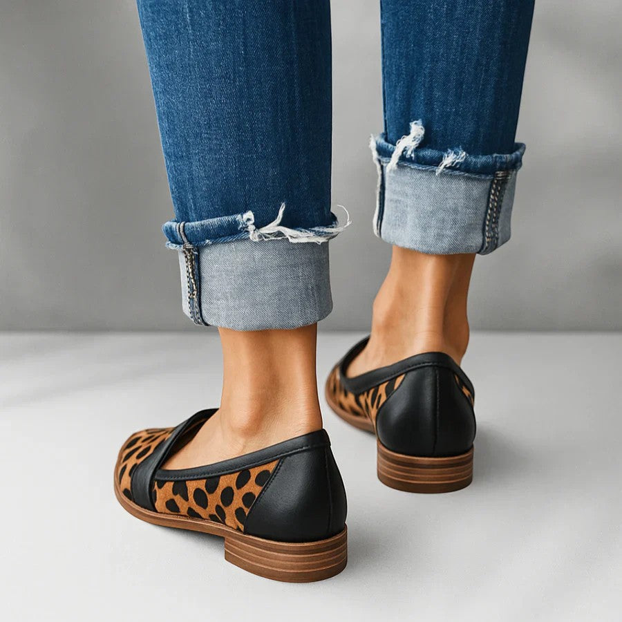 Komfort-Mokassins Damen Fara Rosa aus Wildleder, weiche Slipper