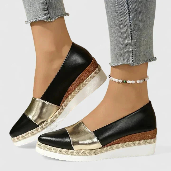 Ergonomische Komfort-Mokassins Damen Giacinta, bequeme Schuhe mit Einlage
