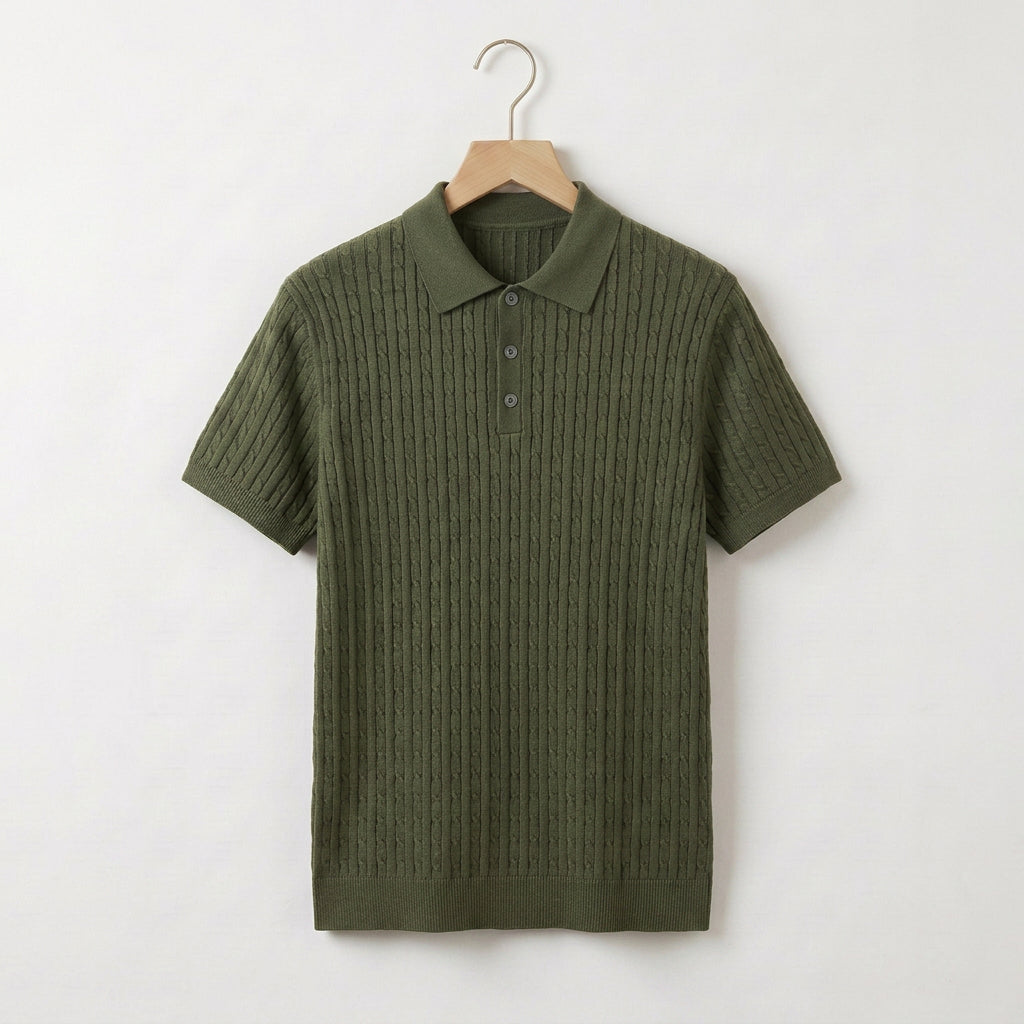 Gebreid Poloshirt Heren