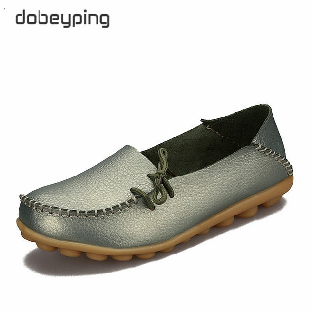 Damen Leder-Loafer mit Schleife