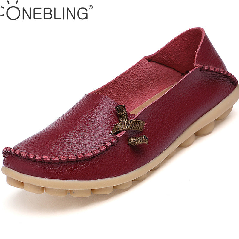 Damen Leder-Loafer im Casual-Stil
