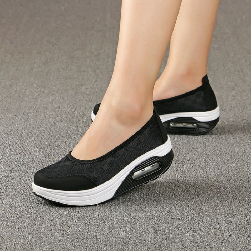 Bequeme Damen Mokassins mit Plateausohle