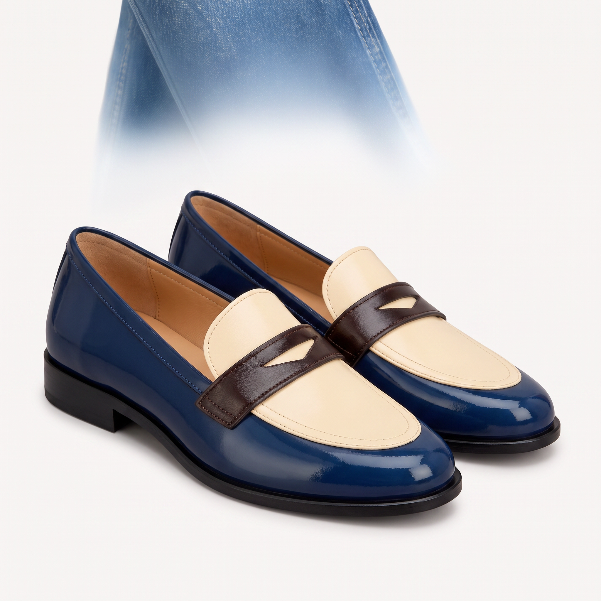 Komfort-Mokassins Damen Alda Rosa, bequeme Slip-Ons