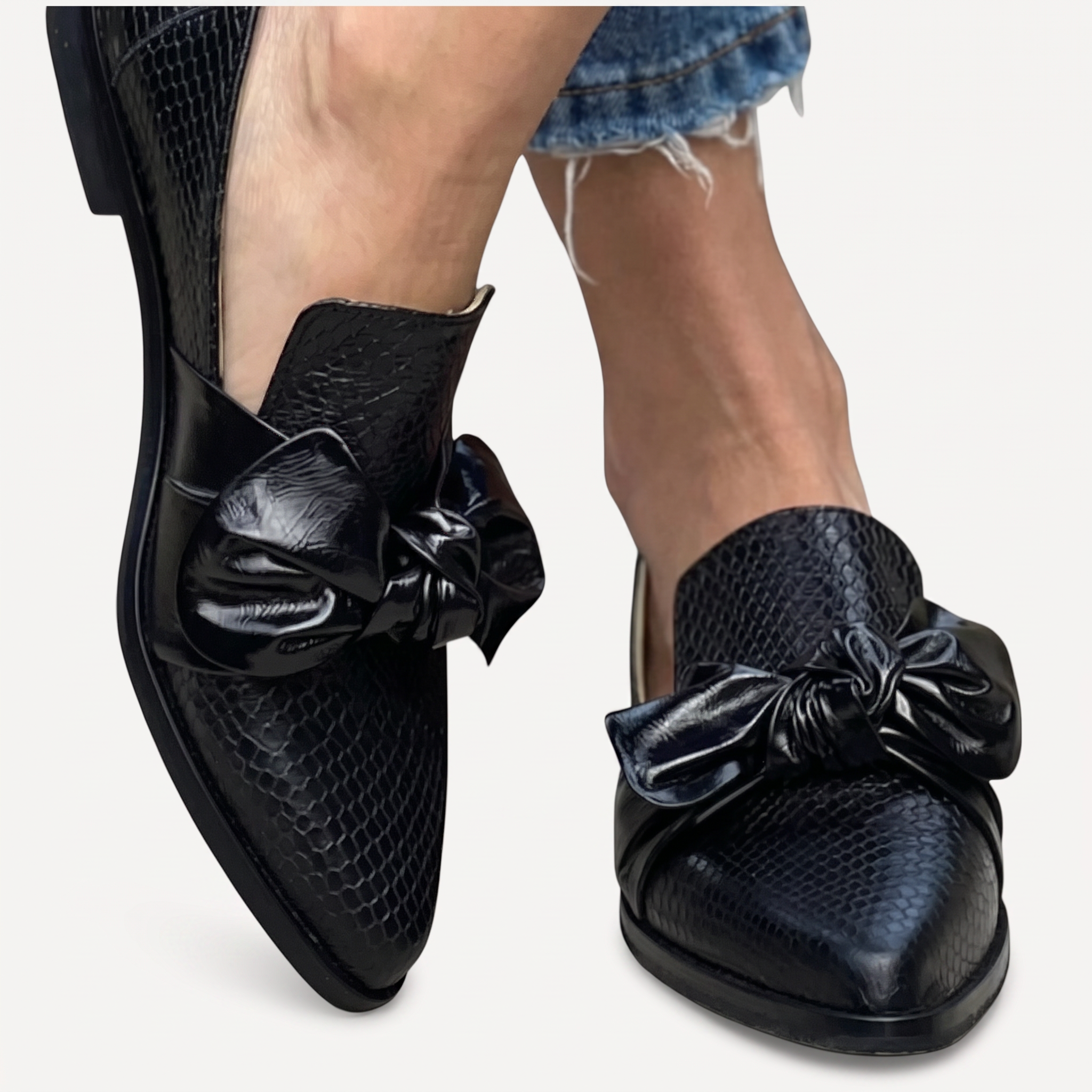 Leder-Mokassins Damen Clio Eva – elegante Slipper