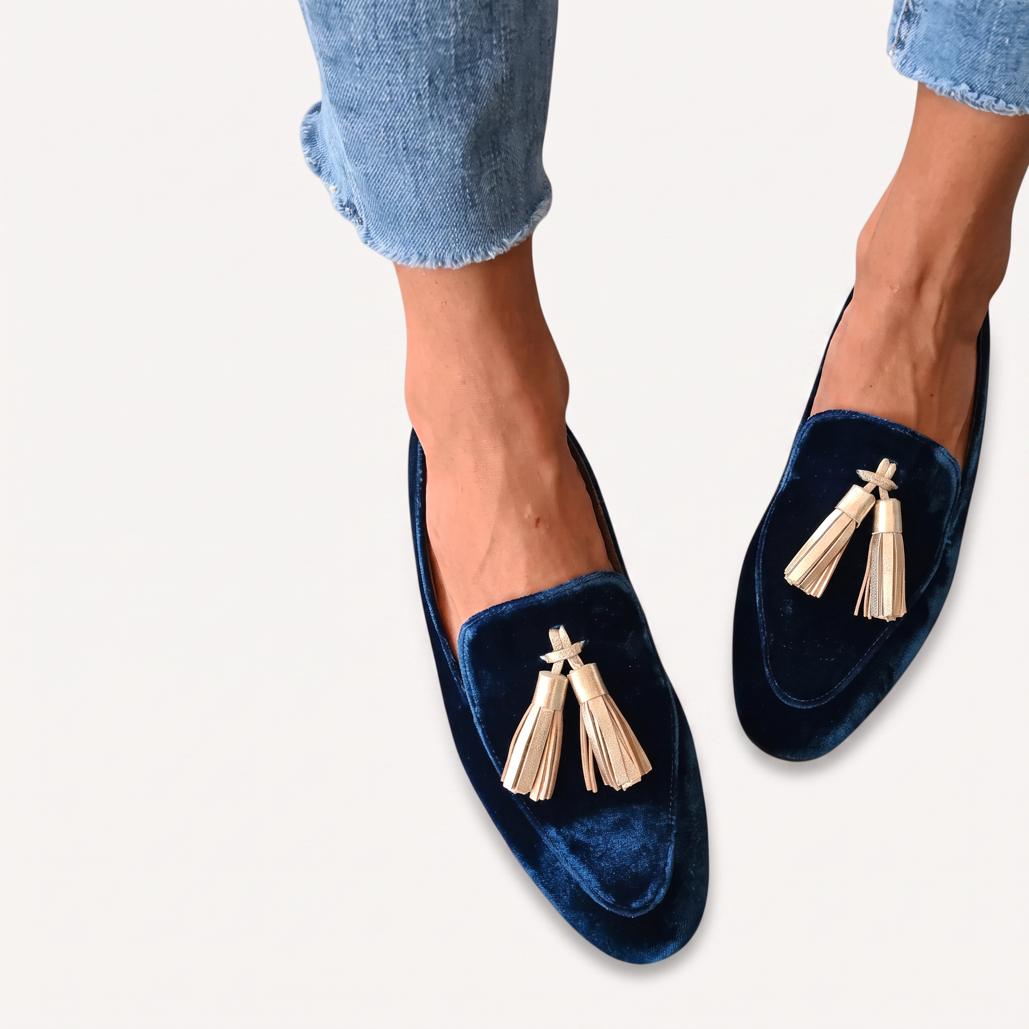 Leder-Mokassins Damen Alda Pia, bequeme Slip-Ons