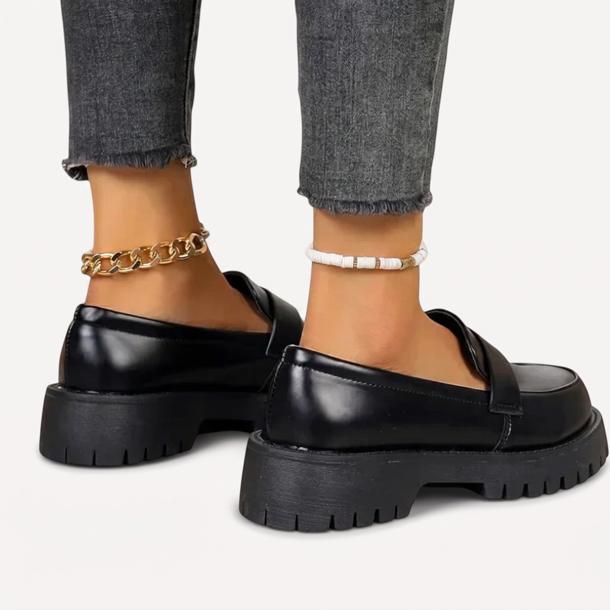 Leder-Mokassins Damen Alda Mia, ergonomisch, weiche Slip-Ons