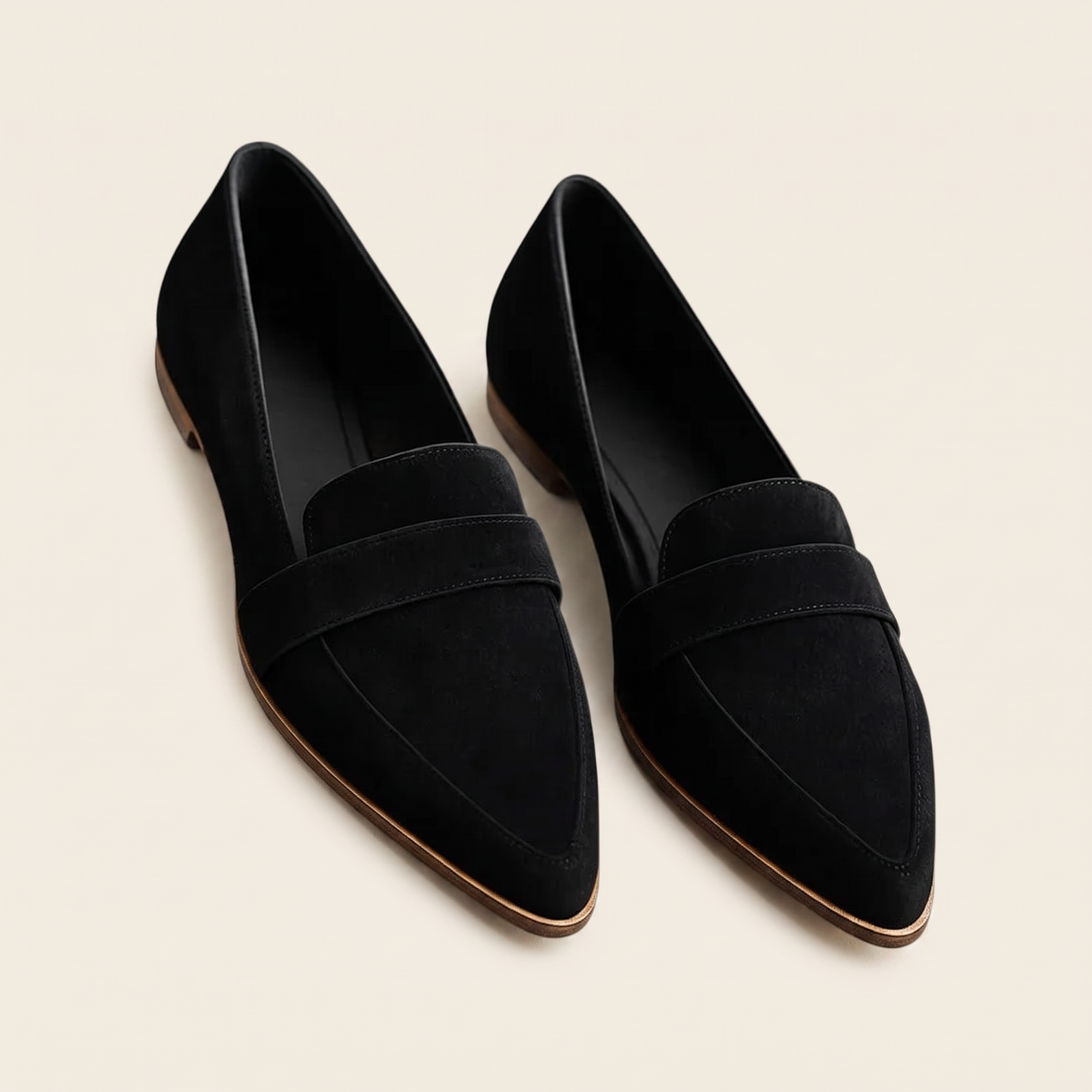 Ergonomische Leder-Mokassins Damen Clio Anna – sicherer Halt