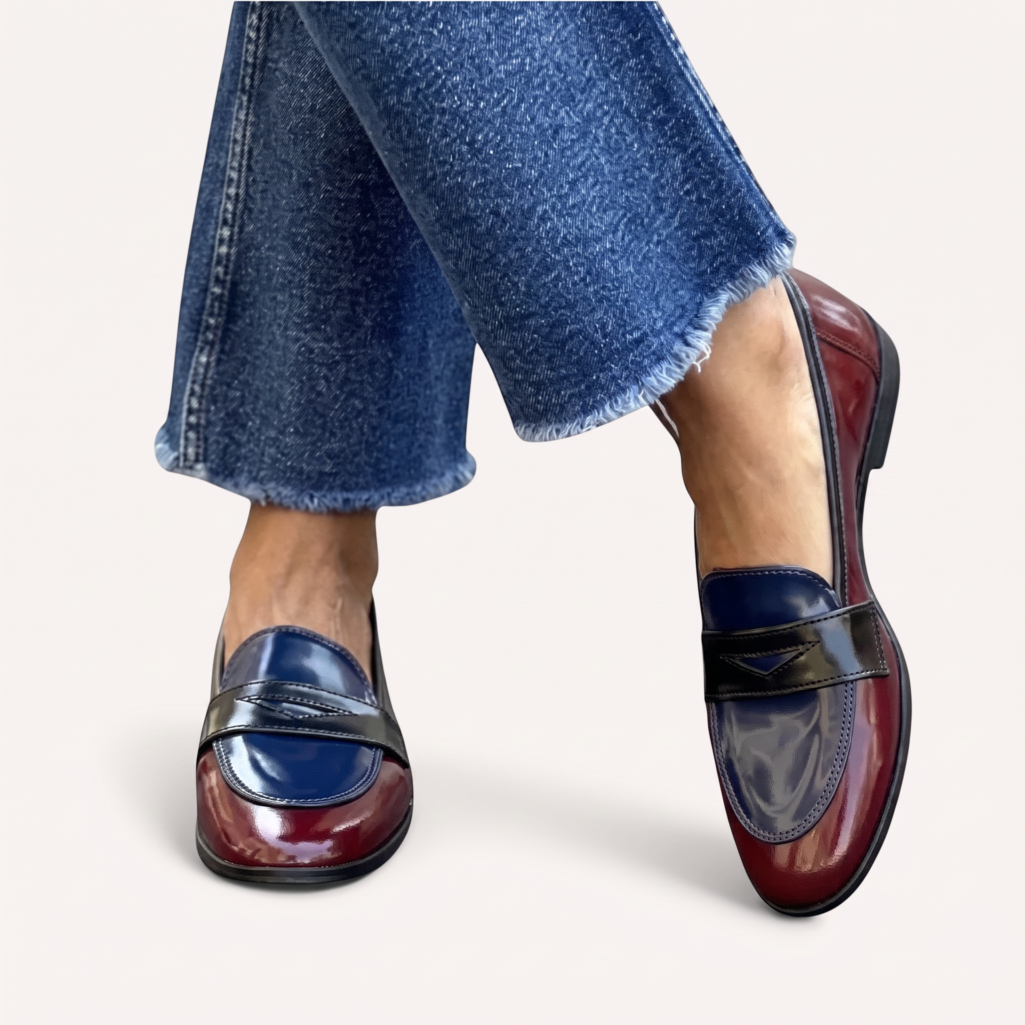 Komfort-Mokassins Damen Alda Rosa, bequeme Slip-Ons