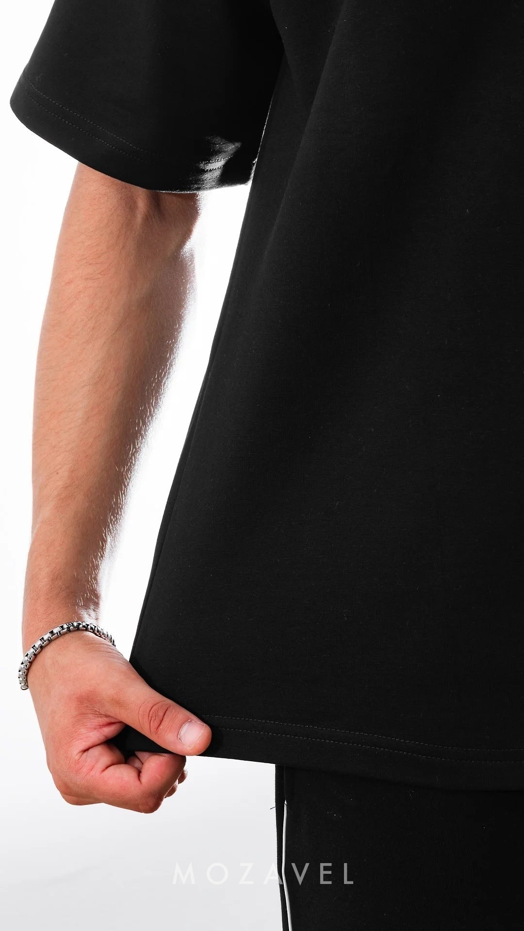 Herren Oversize T-Shirt „Basic“ Schwarz