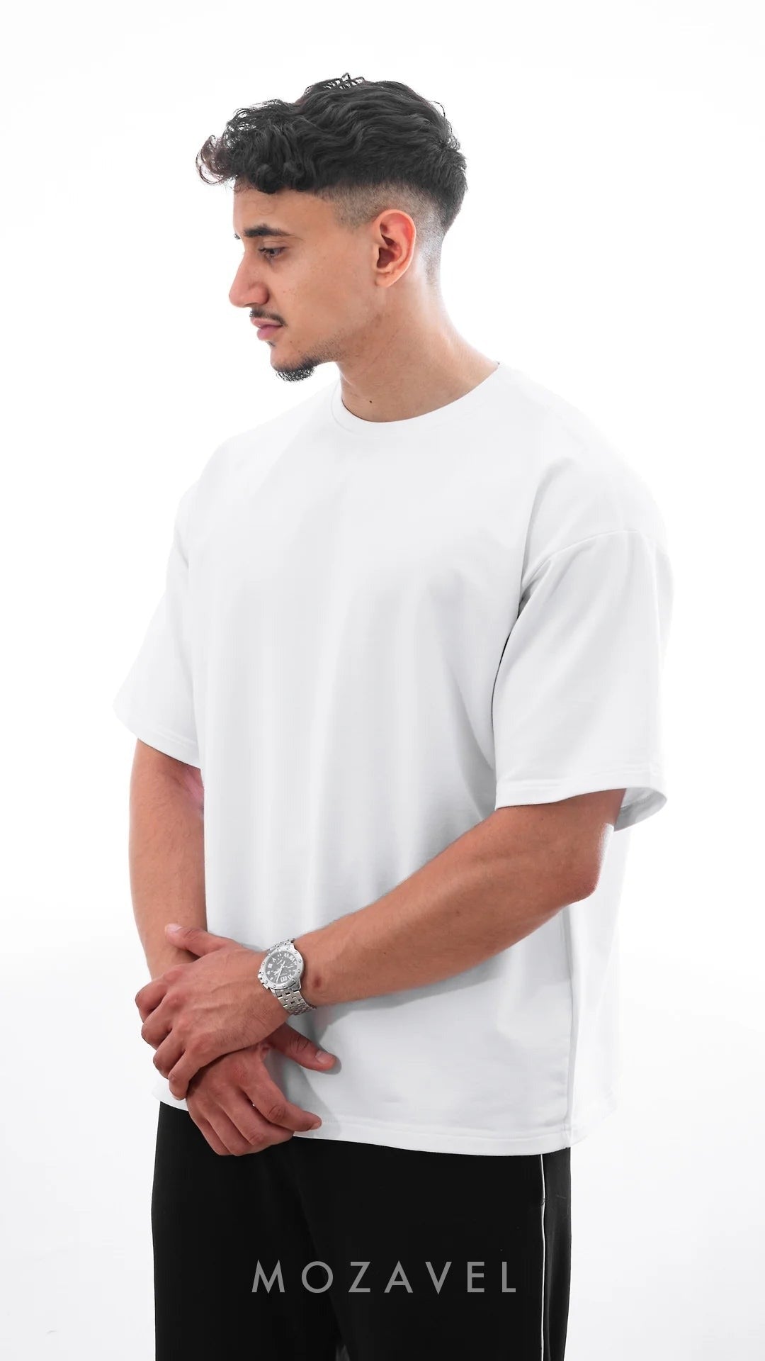 Herren Oversize T-Shirt „Basic“ Weiß