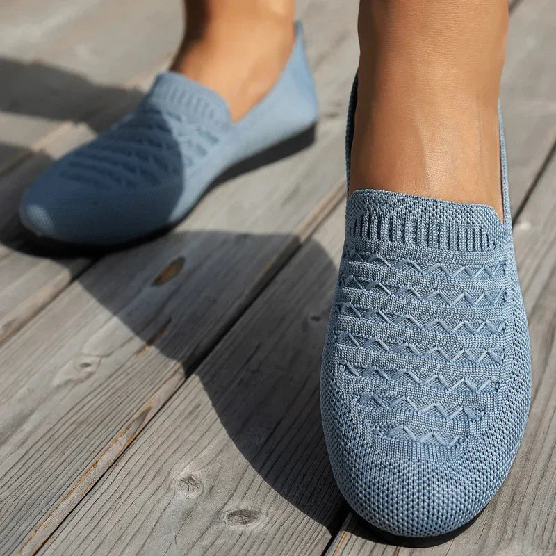 Ergonomische Komfort-Mokassins Damen Fara Mia, weiche Slipper