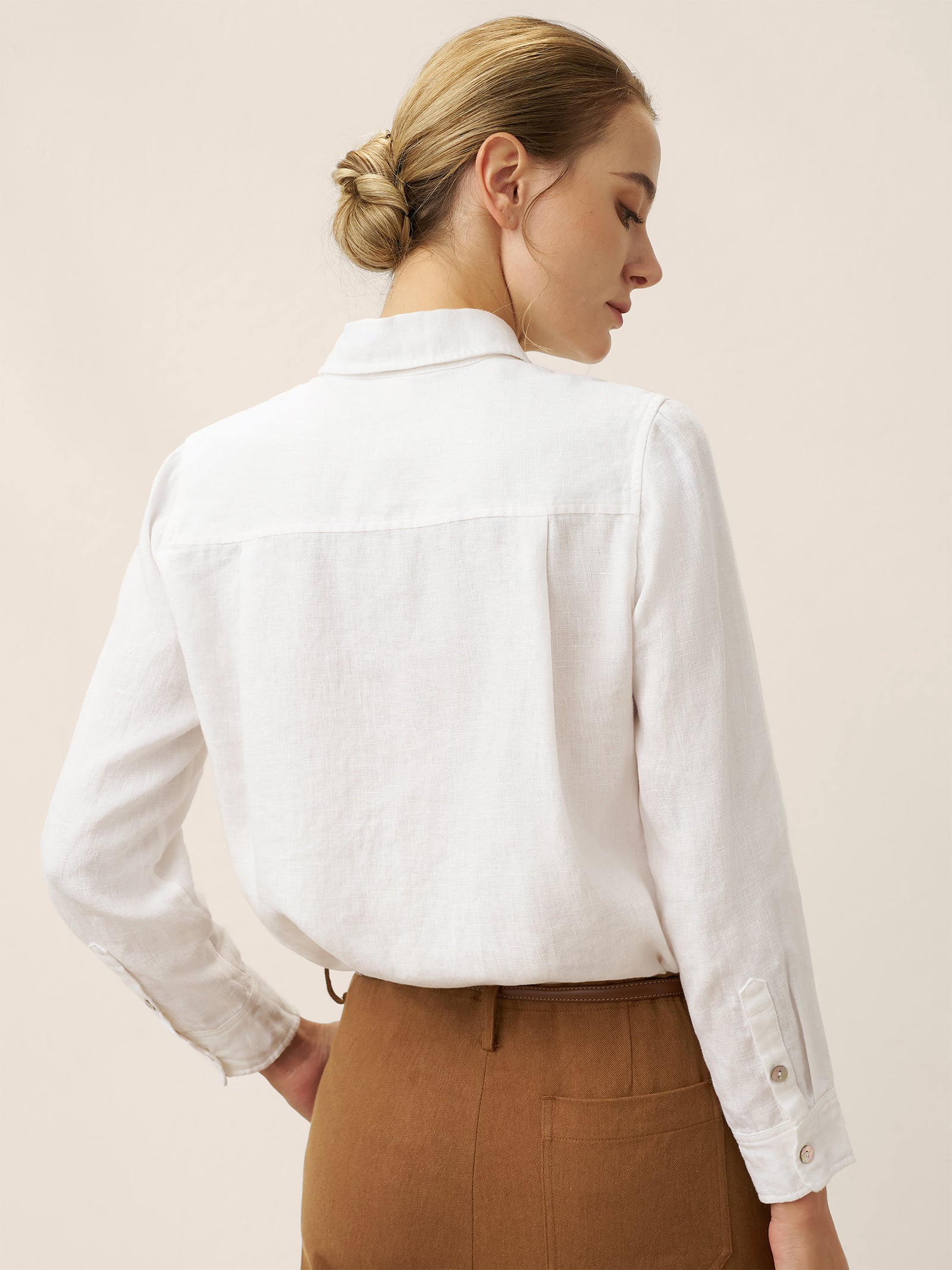 Klassieke Linnen Blouse Dames