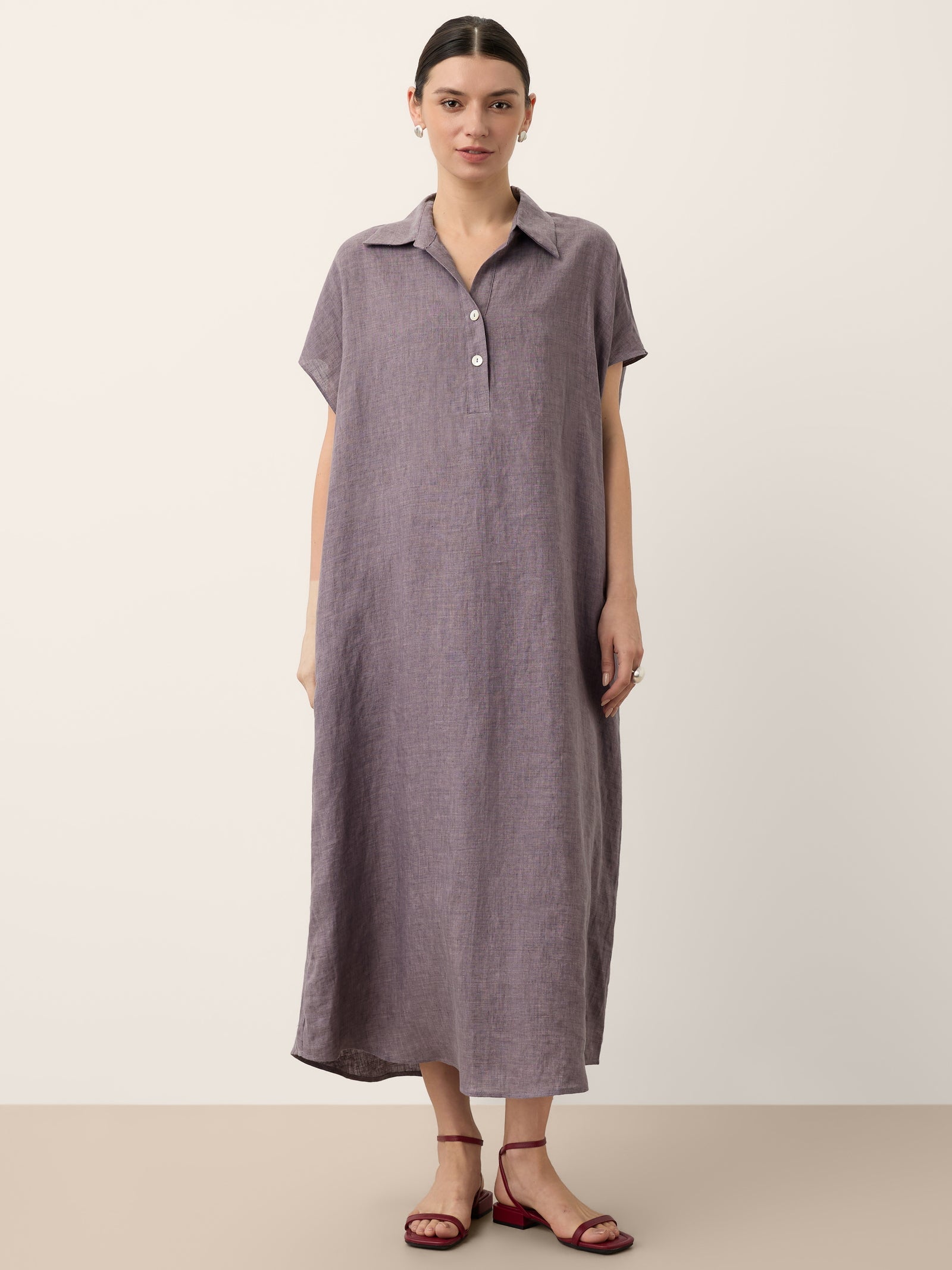 Linnen Maxi-jurk Dames