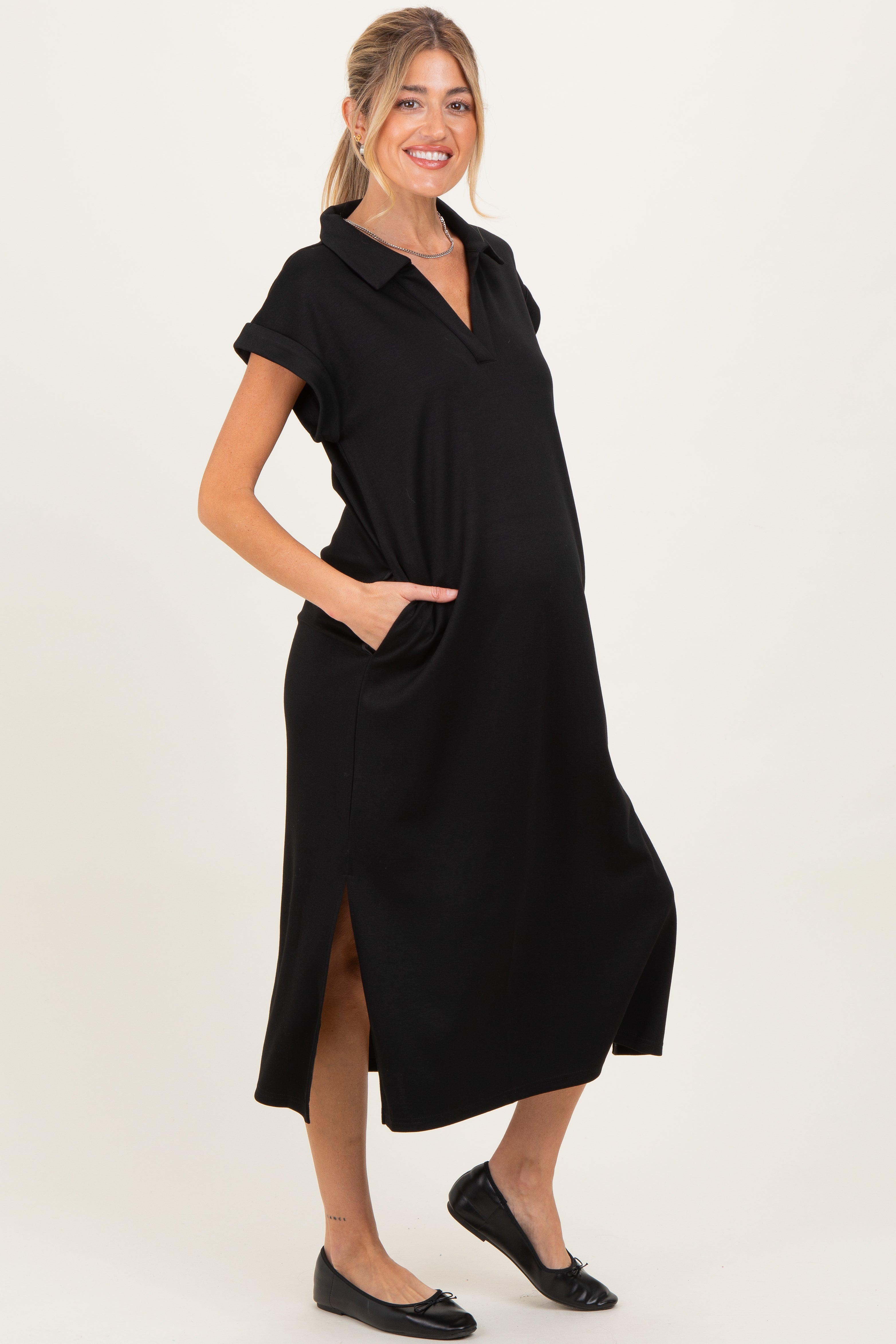 #Farbe_Schwarz mit Kragen, Oversized