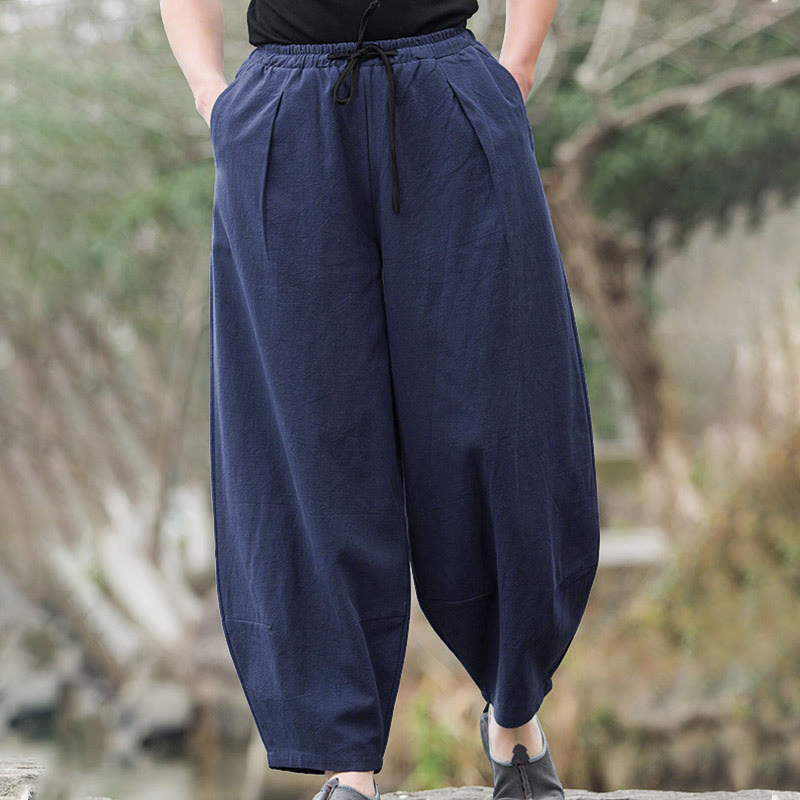 Schlichte, lässige Herren-Bloomer-Hose mit Taschen